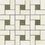 Bianco/Polished Pinwheel Mosaic