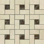 Beige/Polished Pinwheel Mosaic