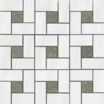 White/Polished Pinwheel Mosaic