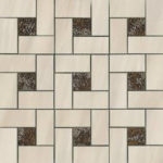 Beige/Polished Pinwheel Mosaic
