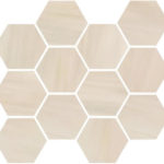 Beige/Polished Hexagon Mosaic