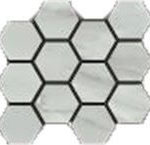 Grigio/Natural Hexagon Mosaic
