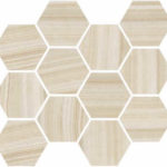 Honey/Natural Hexagon Mosaic