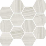 Milk/Polished Hexagon Mosaic