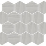 Grey/Natural Hexagon Mosaic