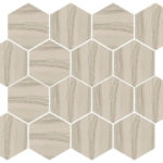 Taupe/Natural Hexagon Mosaic