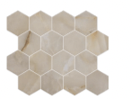 Opulent Beige Onyx/Matte Hexagon Mosaic